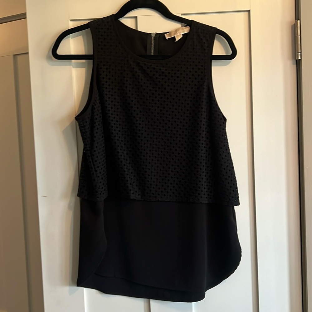￼ Michael by Michael Kors size 6, black ￼ sleeveless shirt